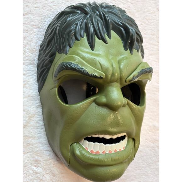 Kids Mask Hulk 2017 Marvel Moving Mouth and Eyebrows Hulk Out Mask by Hasbro - Picture 1 of 7